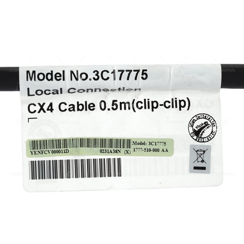 3C17775 3COM CX4 LOCAL CONNECTION CABLE 0.5M